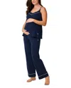 Petite Plume The Basics Maternity Set In Navy