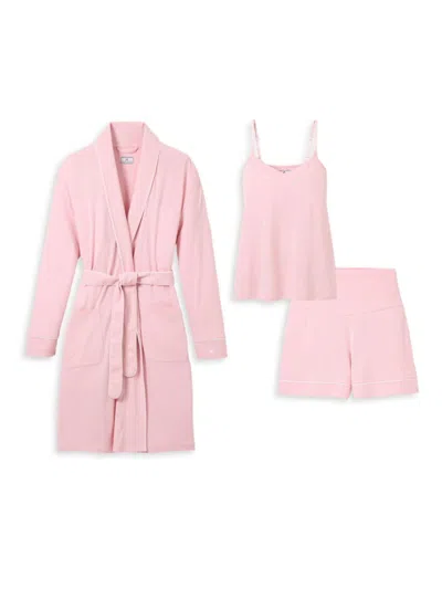 PETITE PLUME THE MUST HAVE MATERNITY COTTON ROBE, CAMISOLE, & SHORTS SET