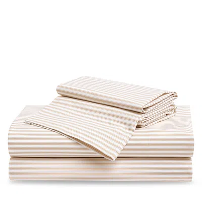 Petite Plume Ticking Sheet Set, Full In Brown