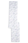 Petite Plume Timeless Toile De Jouy Table Runner In White