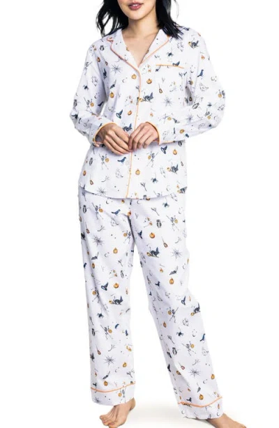 Petite Plume Trick Or Treat Cotton Pajamas In White