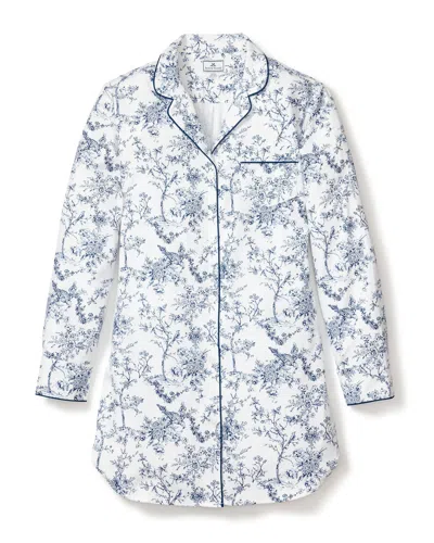 Petite Plume Twill Nightshirt In Timeless Toile