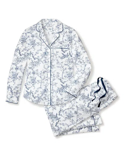 Petite Plume Twill Pajama Set In Timeless Toile In  Twill Pajama Set In Timeless Toile