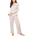 Petite Plume Twill Pajama Set In Neutral