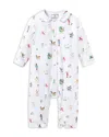 Petite Plume Unisex 12 Days Of Christmas Twill Cambridge Romper - Baby In White