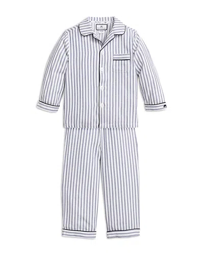 Petite Plume Unisex Boys' French Ticking Pajama Set - Baby, Little Kid, Big Kid In Gray