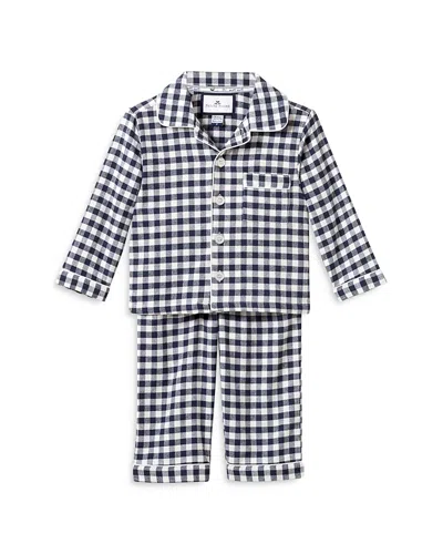 Petite Plume Unisex Classic Pajama Set - Baby, Little Kid, Big Kid In Navy