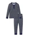 Petite Plume Unisex Festival Of Lights Pima Snug Fit Pajama Set - Baby, Little Kid, Big Kid In Blue