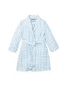 Petite Plume Gingham Robe In Blue