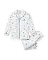 Petite Plume Unisex Jingle Paws Pajama Set - Baby, Little Kid, Big Kid In White