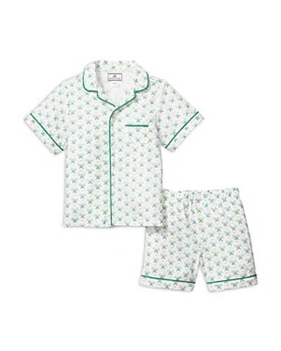 Petite Plume Unisex Match Point Pajama Short Set - Little Kid, Big Kid In Green