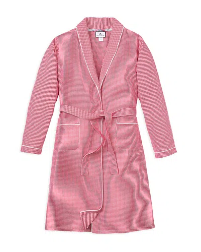 Petite Plume Kids' Mini Gingham Robe In Red