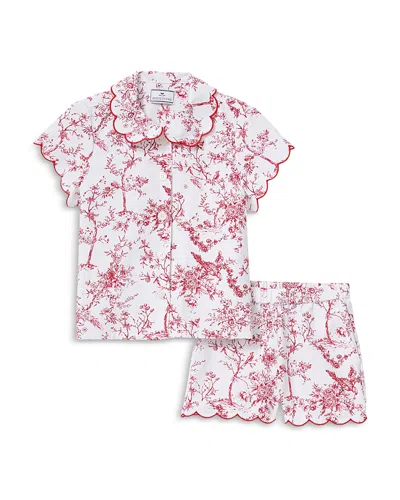 Petite Plume Unisex Timeless Toile Twill Colette Short Pajama Set - Baby, Little Kid, Big Kid In Multi