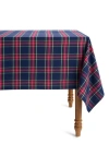 Petite Plume Windsor Tartan Tablecloth In Blue