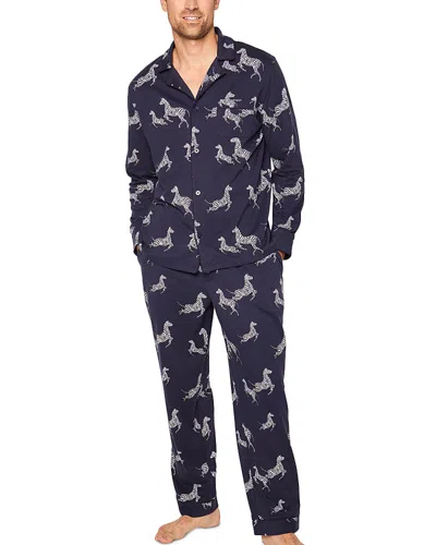 Petite Plume Zebre De Nuit Pima Cotton Printed Pajama Set