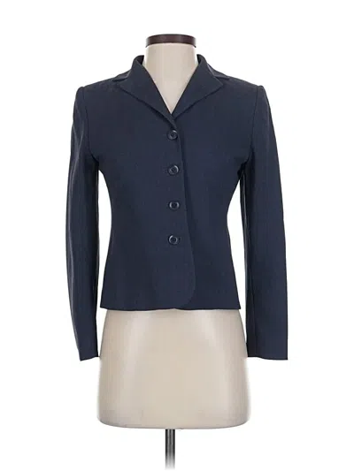 Pre-owned Petite Sophisticate Blazer Jacket In Blue