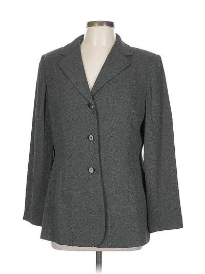 Pre-owned Petite Sophisticate Blazer Jacket In Gray