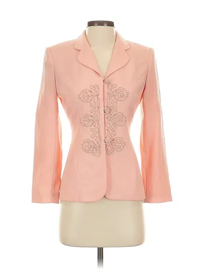 Pre-owned Petite Sophisticate Blazer Jacket In Pink