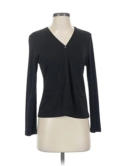 Pre-owned Petite Sophisticate Cardigan Sweater In Black