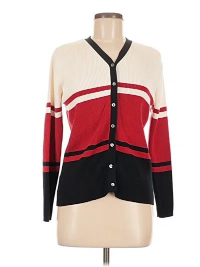 Pre-owned Petite Sophisticate Cardigan Sweater In Red