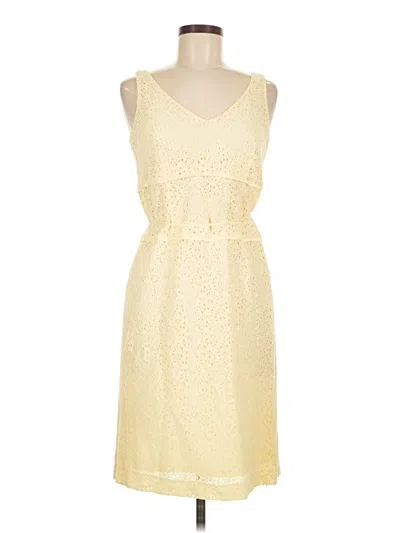 Pre-owned Petite Sophisticate Casual Dress In Yellow