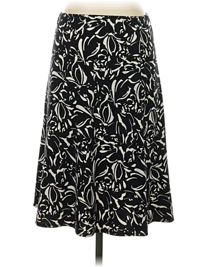Pre-owned Petite Sophisticate Casual Skirt In Black