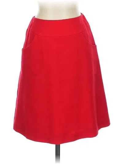 Pre-owned Petite Sophisticate Casual Skirt In Red
