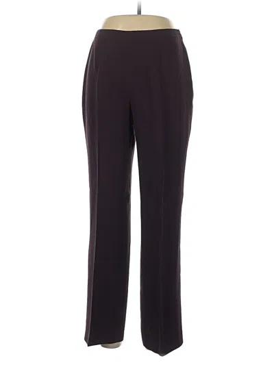 Pre-owned Petite Sophisticate Dress Pants In Burgundy