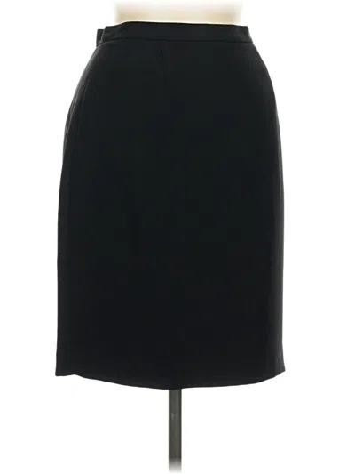 Pre-owned Petite Sophisticate Formal Skirt In Black