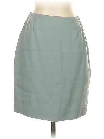 Pre-owned Petite Sophisticate Formal Skirt In Gray