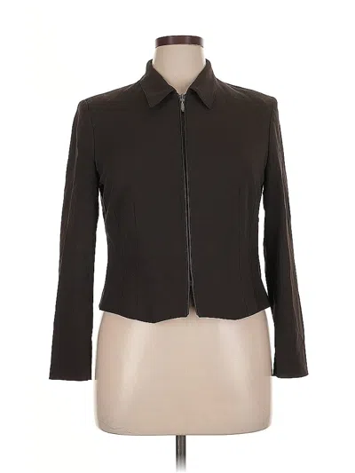Pre-owned Petite Sophisticate Jacket In Brown