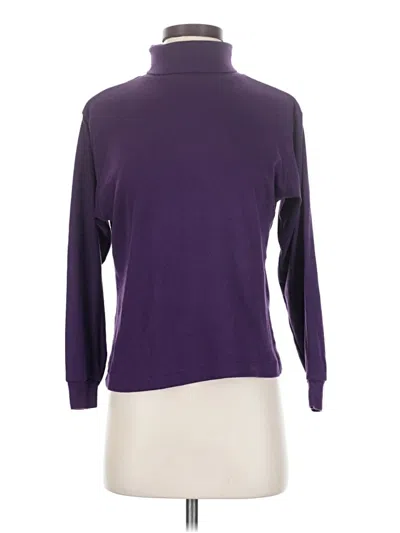 Pre-owned Petite Sophisticate Long Sleeve Turtleneck In Purple