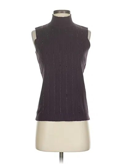 Pre-owned Petite Sophisticate Sweater Vest In Purple