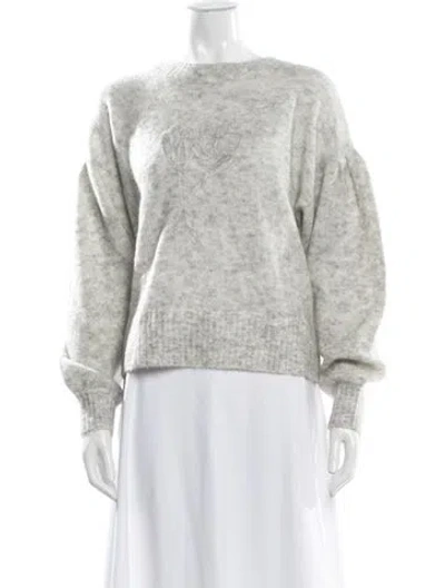 Pre-owned Petite Studio Nyc Bateau Neckline Sweater In Gray