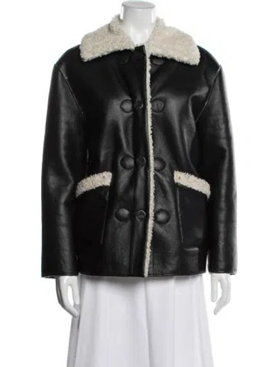 Pre-owned Petite Studio Nyc Biker Jacket In Black