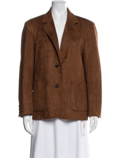 Pre-owned Petite Studio Nyc Blazer In Brown