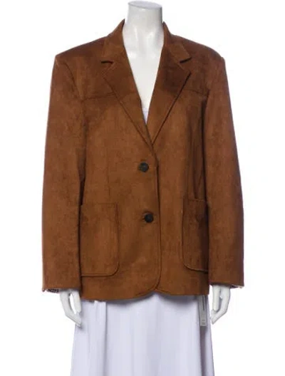 Pre-owned Petite Studio Nyc Blazer W/ Tags In Brown