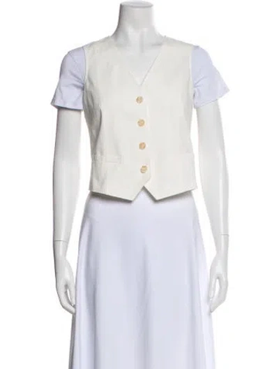 Pre-owned Petite Studio Nyc Bolero In White