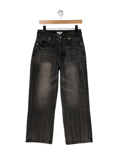 Pre-owned Petite Studio Nyc High-rise Straight Leg Jeans In Green