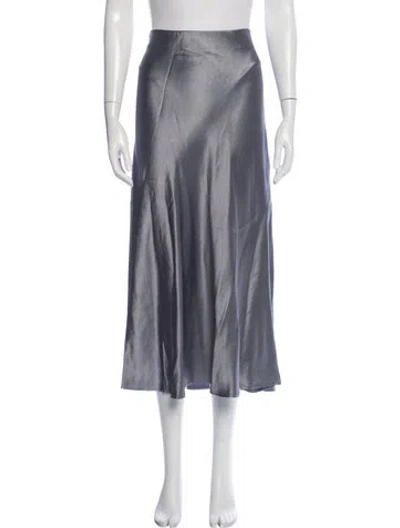 Pre-owned Petite Studio Nyc Midi Length Skirt In Gray