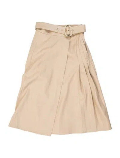 Pre-owned Petite Studio Nyc Midi Length Skirt In Neutral