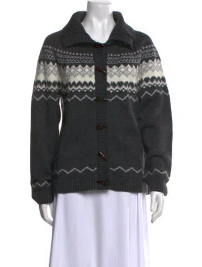 Pre-owned Petite Studio Nyc Printed Cowl Neck Sweater In Multi