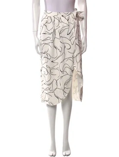 Pre-owned Petite Studio Nyc Printed Knee-length Skirt In Multi