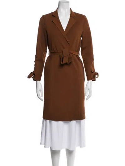 Pre-owned Petite Studio Nyc Trench Coat In Brown