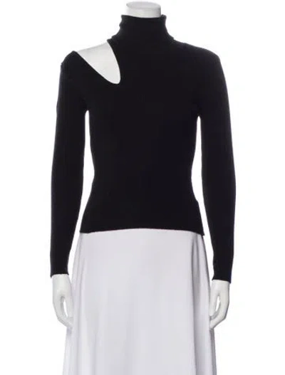 Pre-owned Petite Studio Nyc Turtleneck Sweater In Black