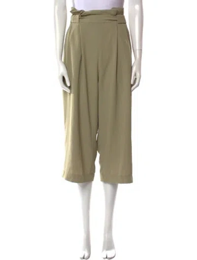 Pre-owned Petite Studio Nyc Wide Leg Pants In Green