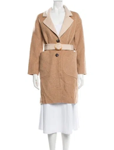 Pre-owned Petite Studio Nyc Wool Coat W/ Tags In Neutral