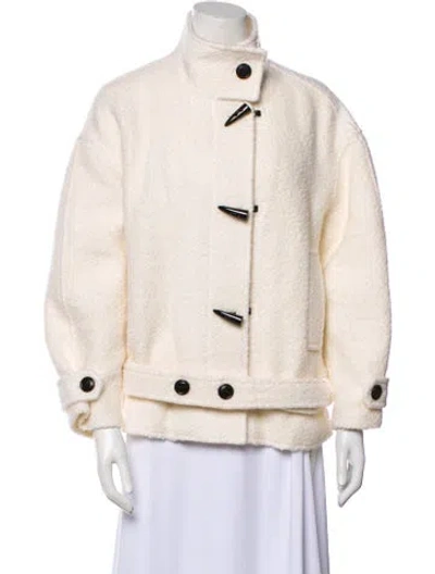 Pre-owned Petite Studio Nyc Wool Jacket In Neutral