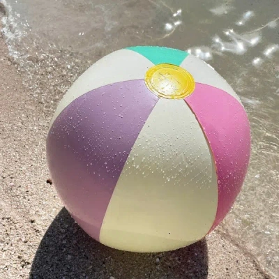 Petites Pommes Otto Beach Ball Menthe/violet/bubble
