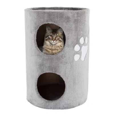 Petmaker 2-story Cat Condo And Scratching Pad, Gray
